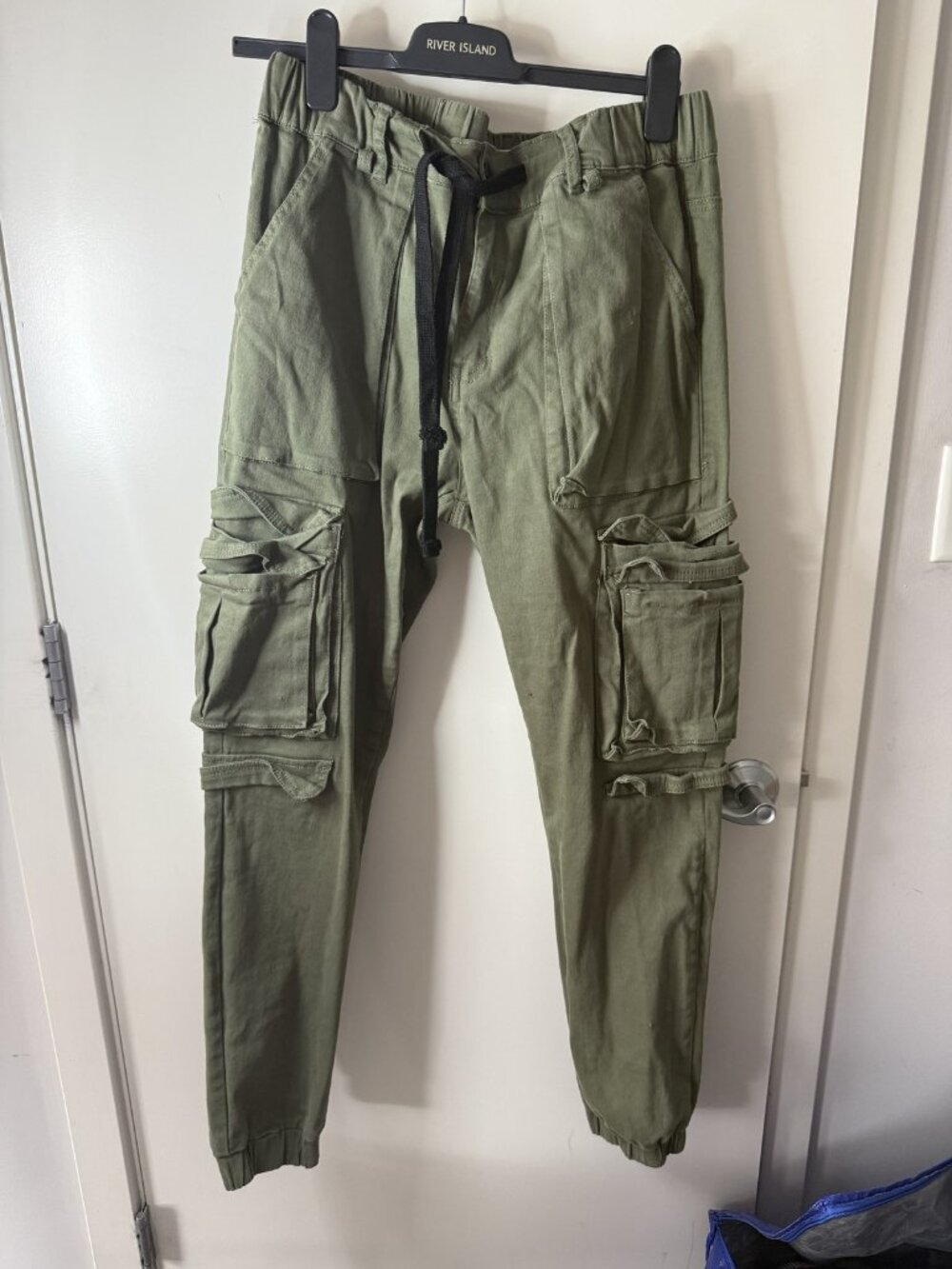 Fashion Nova Olive Cargo Jogger Pants